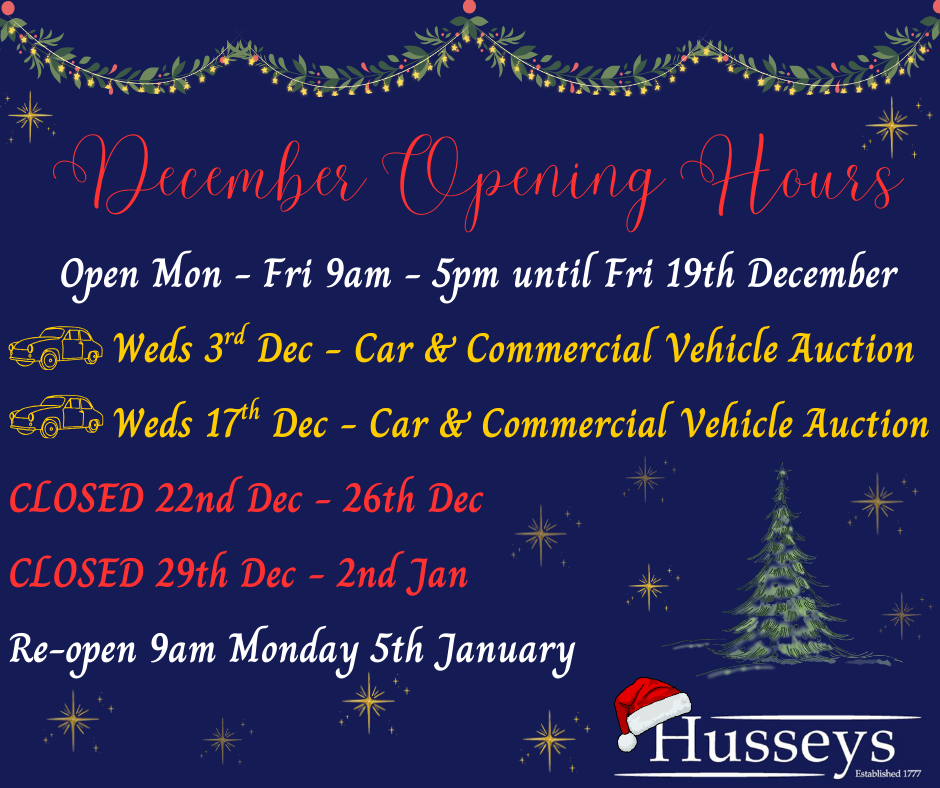 December opening hours